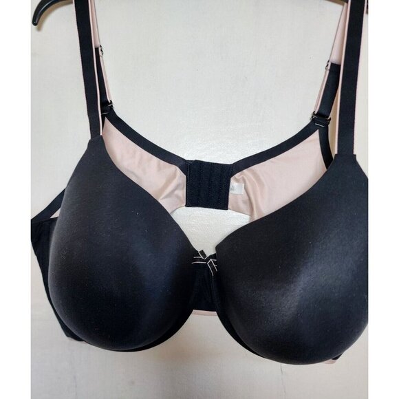 New Auden Women's Black Underwire Lightly Line Bra Adjustable Straps 44DDD - Picture 3 of 8